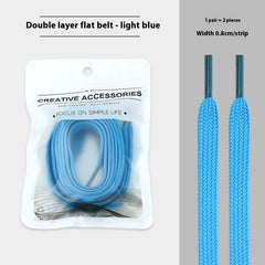White Shoes Colorful Bandlet Shoelaces