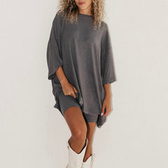 Summer Shorts Suit Fashion Loose Short-sleeved