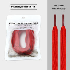 White Shoes Colorful Bandlet Shoelaces