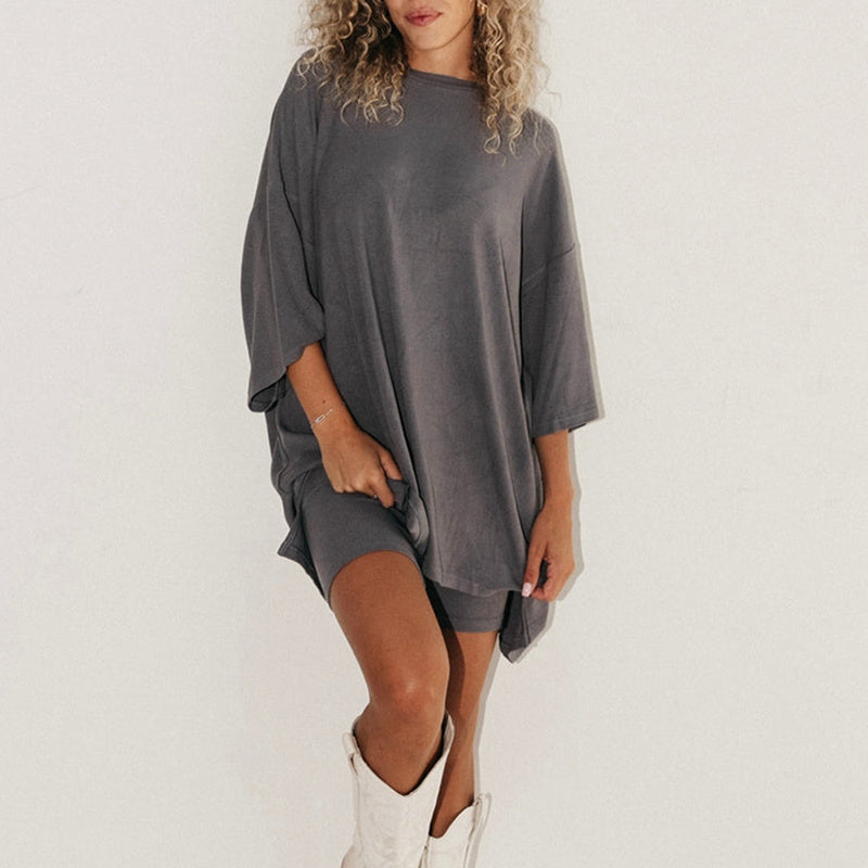 Summer Shorts Suit Fashion Loose Short-sleeved