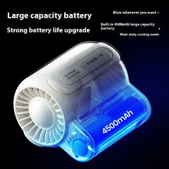 Wind Usb Charging  Small Air Fan For Outdoor Sports Travel Work